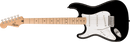 Squier Sonic Stratocaster Left-Handed, Maple Fingerboard, White Pickguard, Black