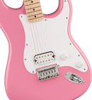 Squier Sonic Stratocaster HT H, Maple Fingerboard, White Pickguard, Flash Pink