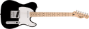 Squier Sonic Telecaster, Maple Fingerboard, White Pickguard, Black