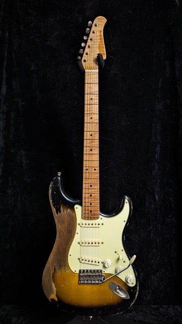 Xotic XSC-1 California Classic, Super Heavy Aging, 2 Tone Burst