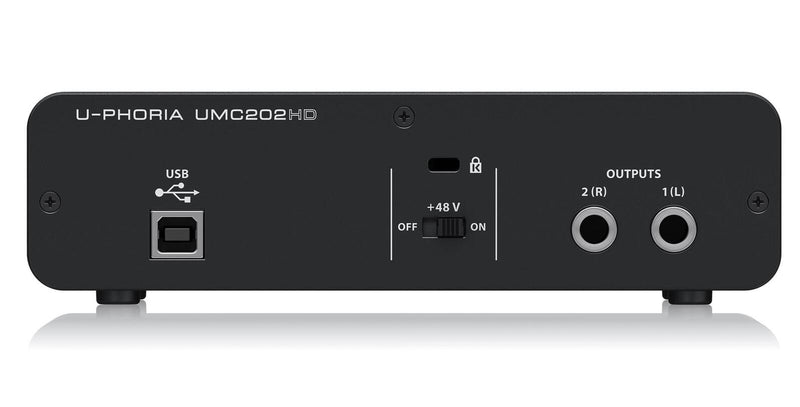 Behringer U-Phoria UMC202HD 2 Channel USB Digital Audio Interface