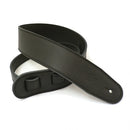 DSL GLG Series 2.5" Garment Leather Guitar Strap Black