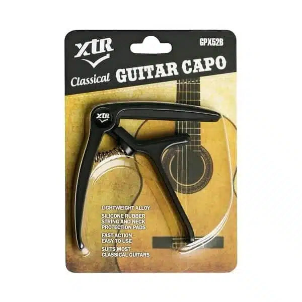 XTR GPX52B Trigger Capo for Classical Guitar