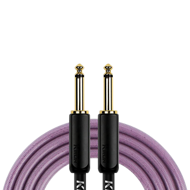 Kirlin KIPW201BPU-20 PVC Woven Premium Plus Instrument Cable 20Ft Purple