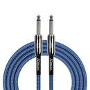Kirlin IWC201BL 10ft Blue Entry Woven Instrument Cable