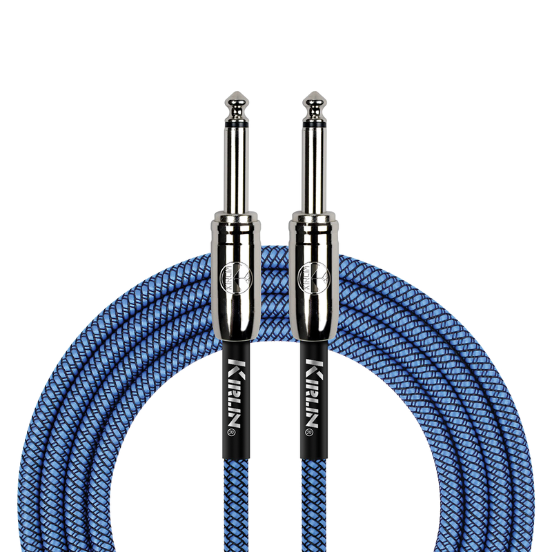 Kirlin IWC201BL 10ft Blue Entry Woven Instrument Cable