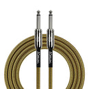 Kirlin IWCC201BY 10ft Tweed Entry Woven Instrument Cable with Chrome Ends