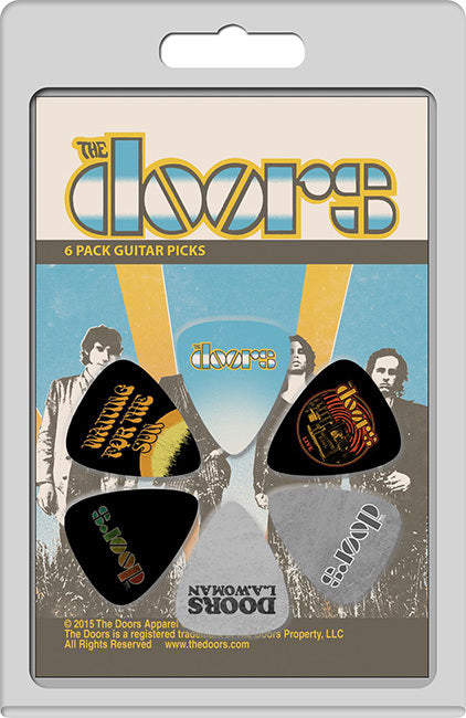The Doors Variety Licensed Guitar Picks (6-Pack)