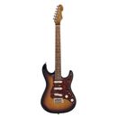 Levinson Sceptre Ventana Std - Double Cutaway 3 Tone Sunburst SSS w Indian Laurel Board