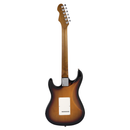 Levinson Sceptre Ventana Std - Double Cutaway 3 Tone Sunburst SSS w Indian Laurel Board