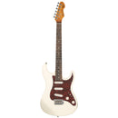 Levinson Sceptre Ventana Std - Double Cutaway Olympic White SSS w Indian Laurel Board