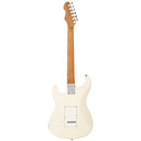Levinson Sceptre Ventana Std - Double Cutaway Olympic White SSS w Indian Laurel Board
