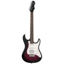 Levinson Sceptre Ventana Deluxe - Double Cutaway HSS See Thru Misty Violet w Indian Laurel Board w/FREE Accessory Bundle