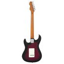 Levinson Sceptre Ventana Deluxe - Double Cutaway HSS See Thru Misty Violet w Indian Laurel Board w/FREE Accessory Bundle