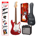 SX Electric Guitar Pack with Accessories Red
