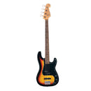 SX Vintage P & J Style Bass Guitar - Tobacco Sunburst