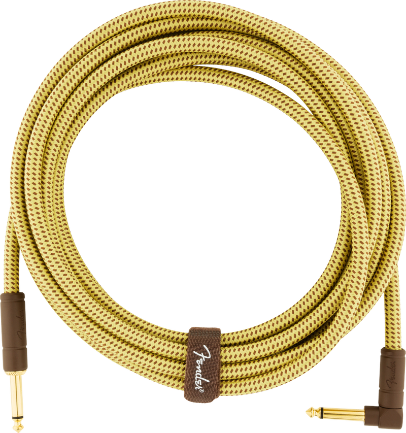 Deluxe Series Instrument Cable, Straight/Angle, 15', Tweed