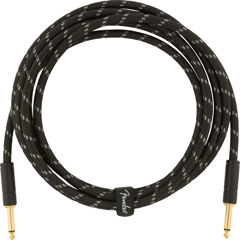 Deluxe Series Instrument Cable, Straight/Straight, 10', Black Tweed