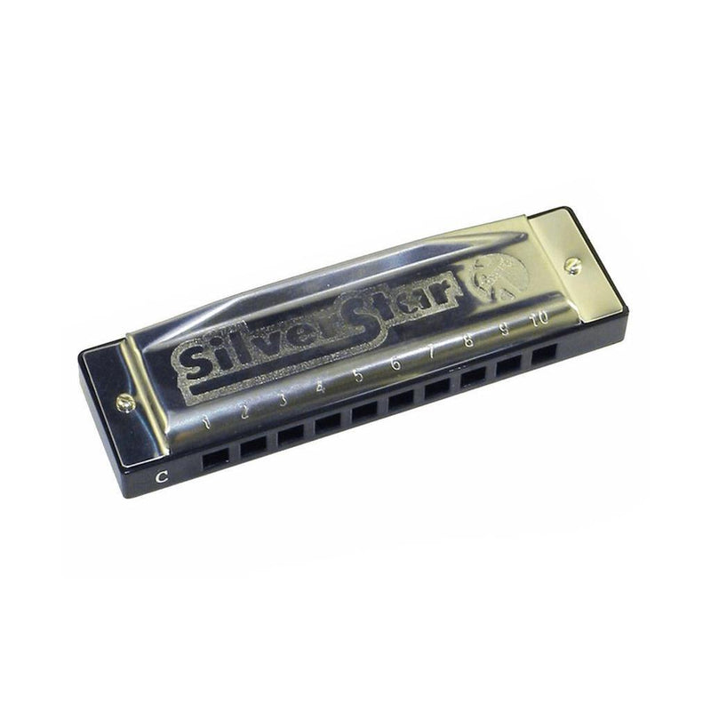 Hohner Silver Star Harmonica Key Of A at Five Star Music 102 Maroondah Highway Ringwood Melbourne Music Guitar Store.