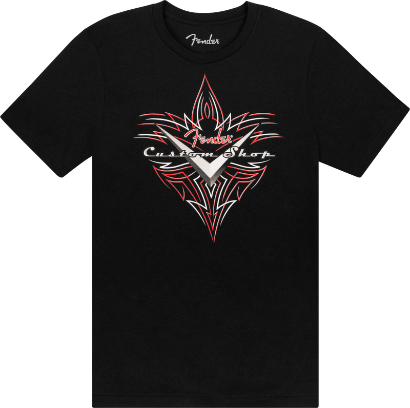 Fender® Custom Shop Pinstripe T-Shirt, Black, M