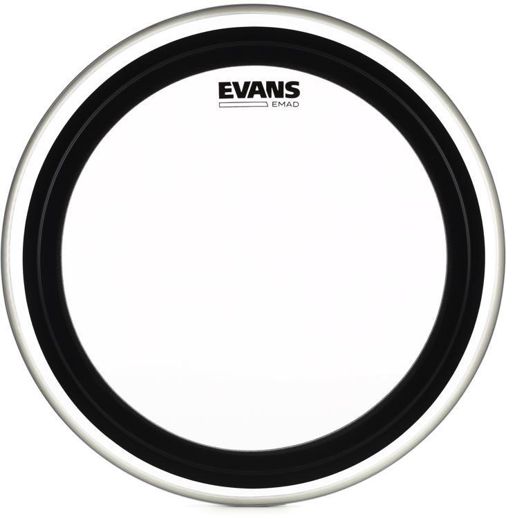Evans EMAD 18 Inch Bass Drum Head Batter Clear at Five Star Music 102 Maroondah Highway Ringwood Melbourne Music Guitar Store.