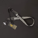 DSL 25UK Poly Black and White Ukulele strap at Five Star Music 102 Maroondah Highway Ringwood Melbourne Music Guitar Store.
