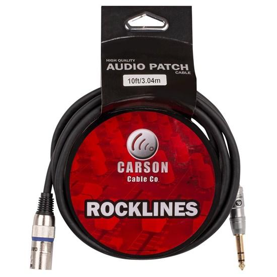 Rocklines 10FT Cable XLR(M) To Straight Jack.