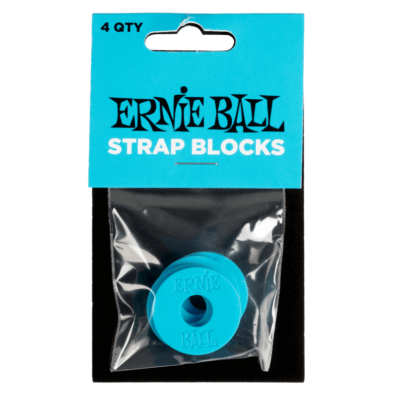 Ernie Ball Strap Blocks - Blue - 4 Pack