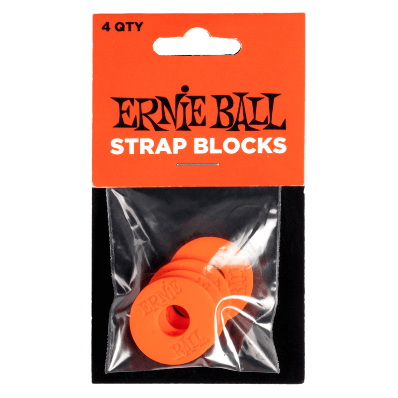 Ernie Ball Strap Blocks - Red - 4 Pack