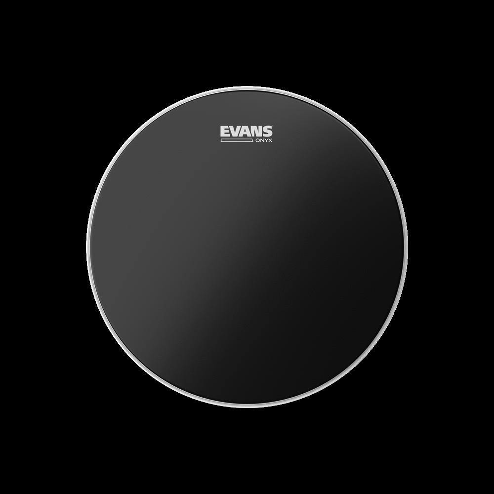 Parche De Tambor Evans Onyx 13 Pulgadas (33 Cm) | Para Tom O Caja | 2 Capas De 7.5 Mil | Recubrimiento Esmerilado Negro