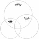 Evans Rock Tom Pack with Clear G2 Heads (10|12|16) at Five Star Music 102 Maroondah Highway Ringwood Melbourne Music Guitar Store.