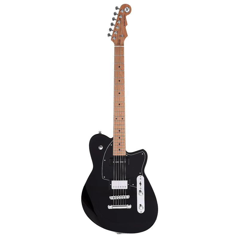 Reverend Double Agent OG Electric Guitar - Midnight Black with FREE Gig Bag