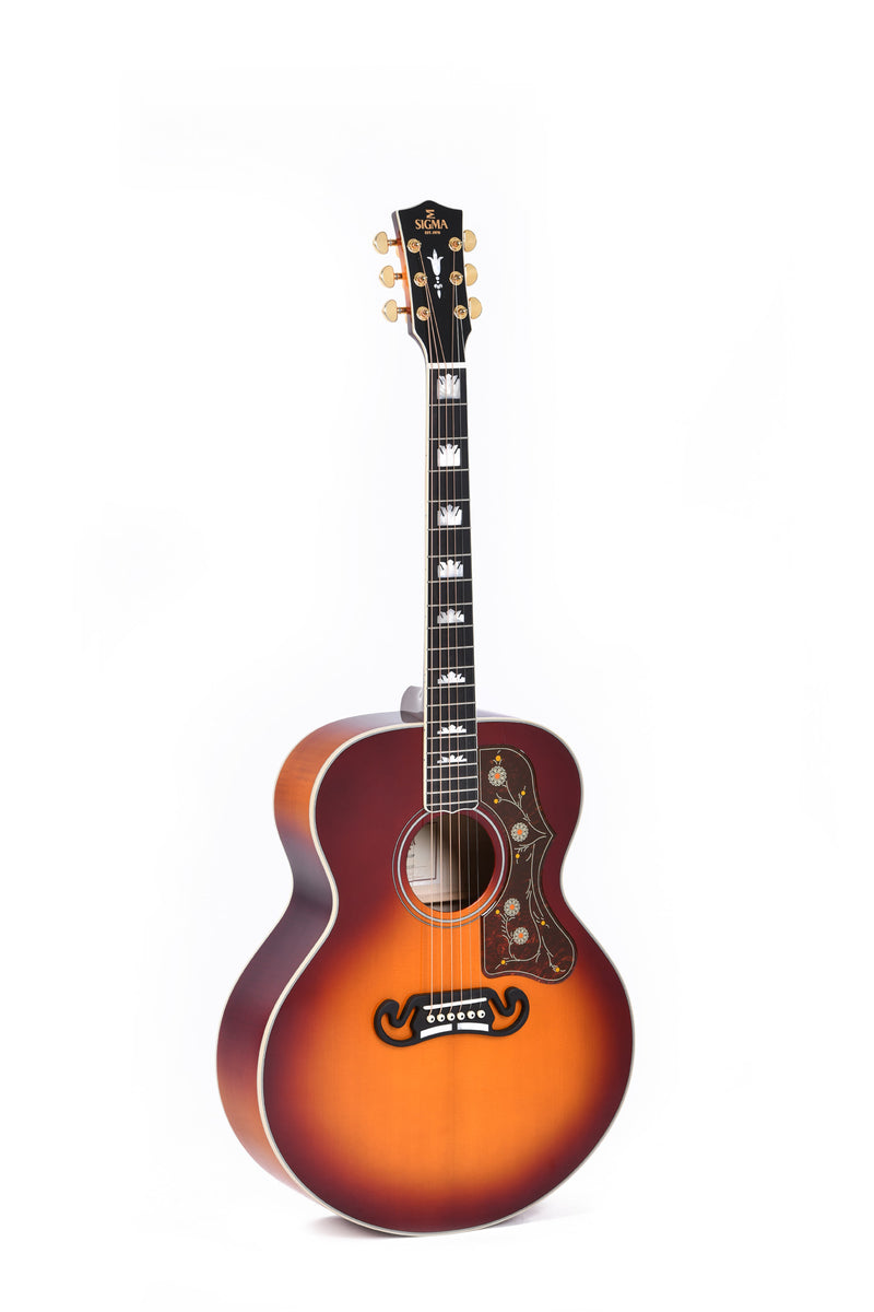 Sigma GJA-SG200 All Solid Jumbo Acoustic Guitar - Sunburst