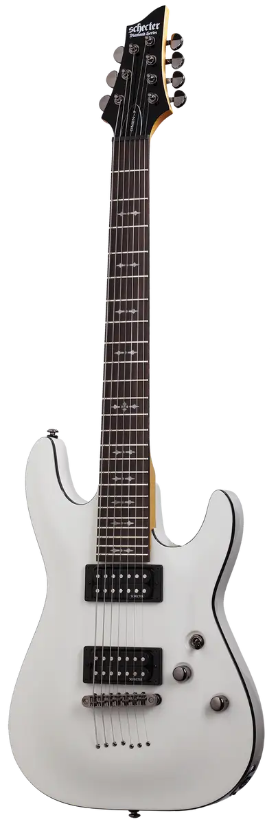 Schecter Omen-7 HH 7-string Electric Guitar - Vintage White
