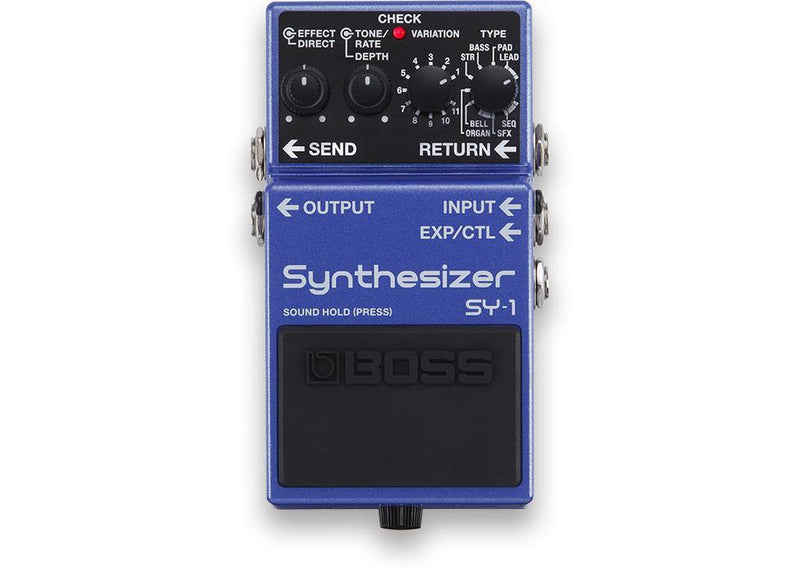 Boss SY-1 Synthesizer Effects Pedal at Five Star Music 102 Maroondah Highway Ringwood Melbourne Music Guitar Store.