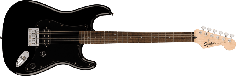 Squier Sonic Stratocaster HT H, Laurel Fingerboard, Black Pickguard, Black