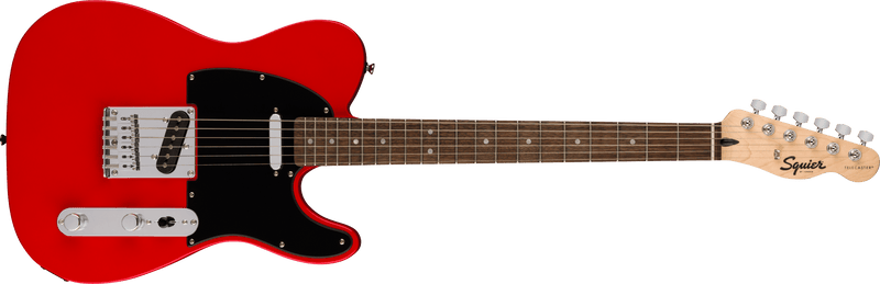 Squier Sonic Telecaster, Laurel Fingerboard, Black Pickguard, Torino Red