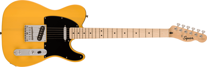 Squier Sonic Telecaster, Maple Fingerboard, Black Pickguard, Butterscotch Blonde