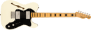 FSR Classic Vibe '70s Telecaster Thinline, Maple Fingerboard with Blocks and Binding, Black Pickguard, Olympic White