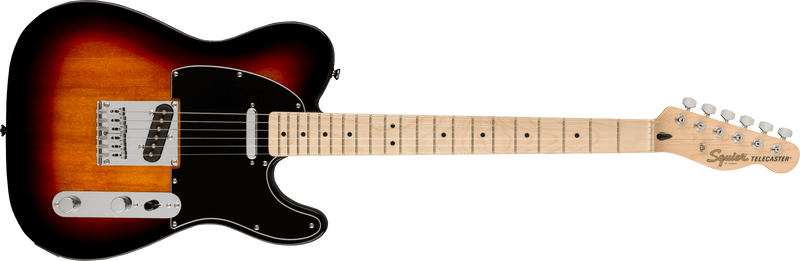 Affinity Series Telecaster, Maple Fingerboard, Black Pickguard, 3-Color Sunburst