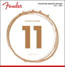 Fender Phosphor Bronze Acoustic Guitar Strings Ball End  11-52