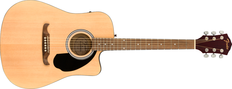 Fender FA-125CE Dreadnought, Walnut Fingerboard, Natural at Five Star Music 102 Maroondah Highway Ringwood Melbourne Music Guitar Store.