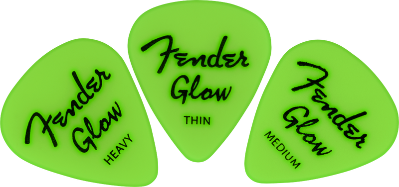 Fender Glow In The Dark 351 Picks - 12-Pack