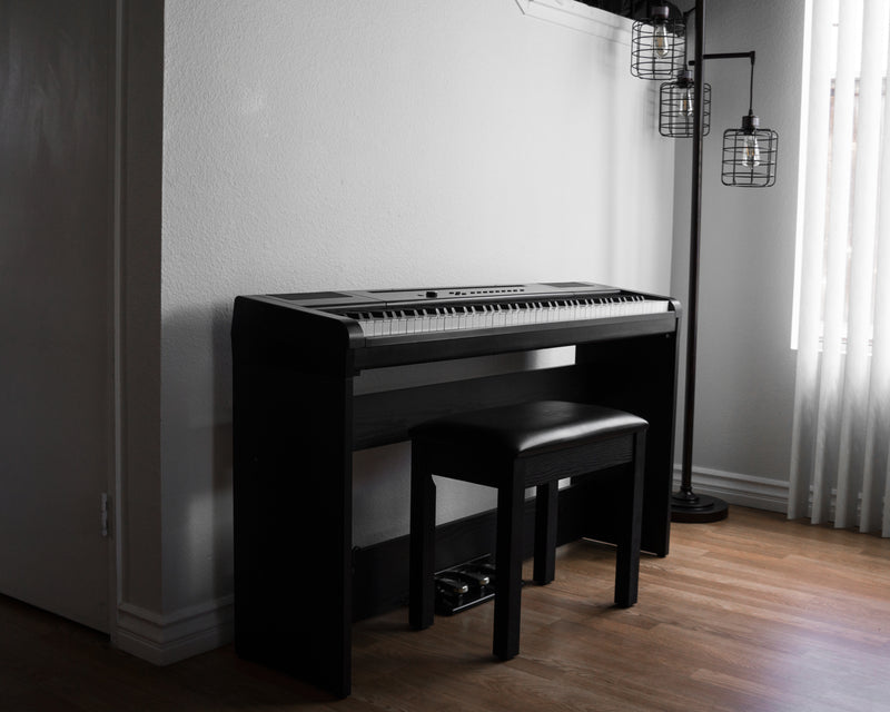 Artesia Harmony Digital Piano in Black, Includes Stands and Bench
