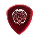 Jim Dunlop JPFG20 2mm Flow Gloss Players Pick Pack - 3 Pack