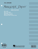 Manuscript Paper (Deluxe Pad)(Blue Cover)