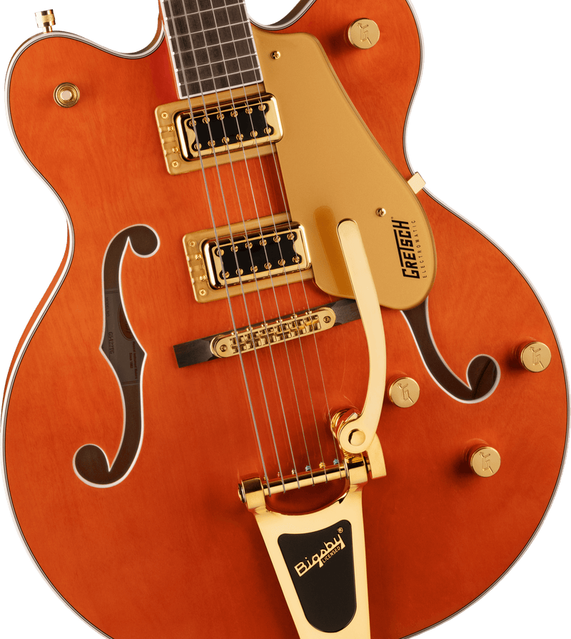 G5422TG Electromatic® Classic Hollow Body Double-Cut with Bigsby® and Gold Hardware, Laurel Fingerboard, Orange Stain