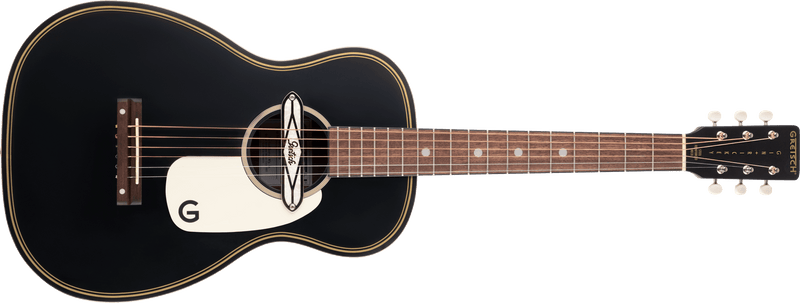G9520E Gin Rickey Acoustic/Electric with Soundhole Pickup, Walnut Fingerboard, Smokestack Black