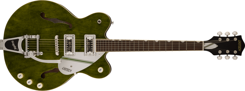 G2604T Limited Edition Streamliner™ Rally II Center Block with Bigsby®, Laurel Fingerboard, Rally Green Stain