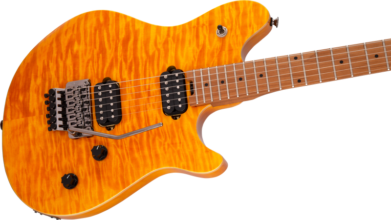 Wolfgang® WG Standard QM, Baked Maple Fingerboard, Transparent Amber